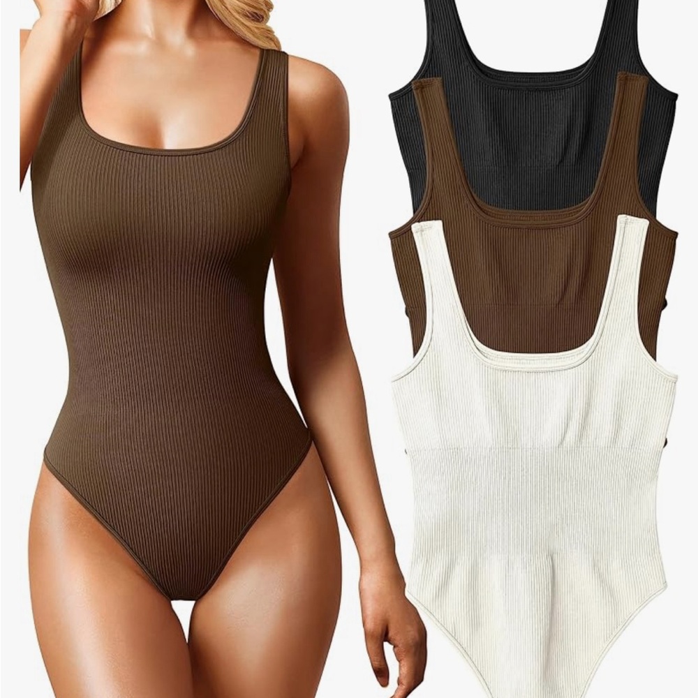 shapewear seamless square neck bodysuit